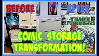 COMIC BOOK STORAGE TRANSFORMATION! - MY FIRST COMIC FILE CABINET