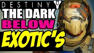 Destiny DLC The Dark Below NEW - EXOTIC WEAPONS ARMORS EXOTIC UPGRADES