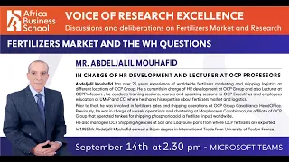 Voice of Research Excellence - Webinar 21