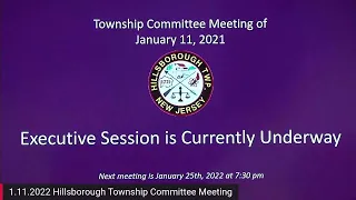 2022 January 11 Township Committee Meeting