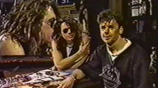 Michael Hutchence and Tim Farriss of INXS on MTV Week in Rock 1987
