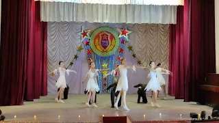 Конкурс военно - патриотической песни , танец "Журавли"