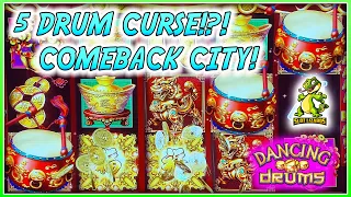 5 DRUM COMEBACK MAX SPIN $8.80 BONUS!!! Dancing Drums 5 SYMBOL CURSE OR BIG WIN?!?