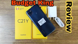 Realme C21Y 4gb+64gb Cross Black Unboxing In Hindi