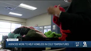 Local agencies work to help homeless in cold temperatures
