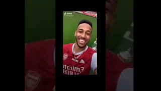 Aubameyang  Laughing At Arsenal Fans