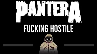 Pantera • Fucking Hostile (CC) 🎤 [Karaoke] [Instrumental Lyrics]