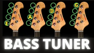 Bass Guitar Tunnig with a bass guitar tuner #Shorts