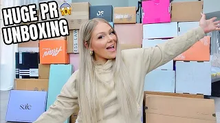 BIGGEST PR UNBOXING HAUL EVER 2022 😱 MASSIVE AMOUNT OF FREE MAKEUP!