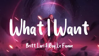 Britt Lari & Ray Le Fanue - What I Want(Lyrics)