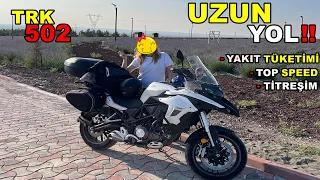 TRK 502 UZUN YOL | TOP SPEED | YAKIT TÜKETİMİ | TİTREŞİM | POV DRİVE 🏍