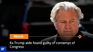 Ex-Trump aide found guilty of contempt of Congress