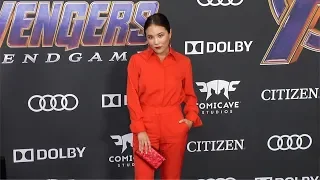 Ally Maki "Avengers: Endgame" World Premiere Purple Carpet