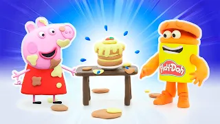 Peppa Pig's Suprise Cake Prank  🐷 The Play-Doh Show Season 2 | Play-Doh Official