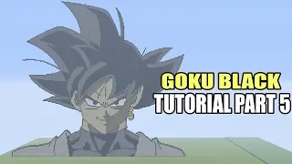 Minecraft Goku Black Pixel Art Tutorial Part 5 (Dragon Ball Z)