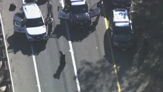 Police chase through San Diego County, in pursuit of possible murder suspect