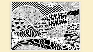 Zentangles for beginners , zentangle patterns tutorial