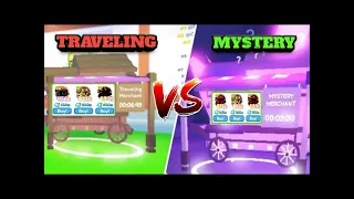 PET SIMULATOR X #1 - ROBLOX - TRAVELING MERCHANT VS MYSTERY MERCHANT