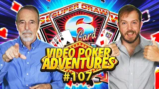 Finally a 6 Card MONSTER! Video Poker Adventures 107 • The Jackpot Gents