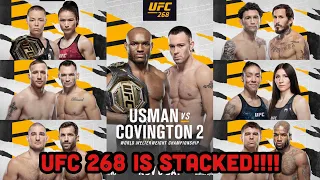 UFC 268 Kamaru Usman vs Colby Covington 2!!!! Amazing Fight Card