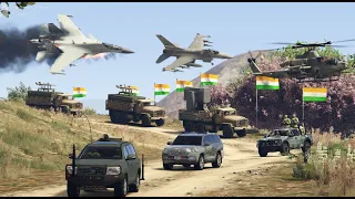 Attack on Indian Army Weapons Convoy - Pakistan vs India War - GTA 5