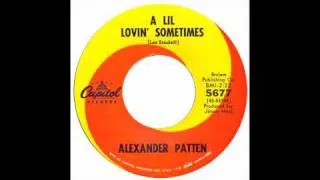 Alexander Patten - A Lil Lovin Sometimes - Capitol