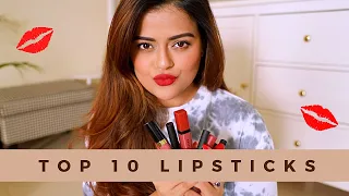 TOP 10 LIP SHADES OF THIS SEASON | Current Favourites