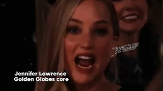 Jennifer Lawrence at the golden globes || funny vid