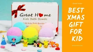 Best Chirstmas Gift For Kids - Great Home kids bath bombs surprise inside