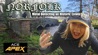 Metal Detecting NORFOLK on an Historic Estate which dated back to Roman.