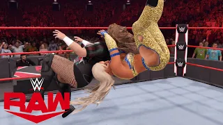 WWE 2K22 RAW DANA BROOKE (W/EMMA) VS DOUDROP