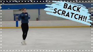 How To Do A Back Scratch! - Tips For Beginners - Figure Skating Tutorial