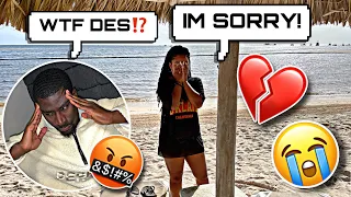 I CHEATED ON YOU WHILE ON VACATION PRANK ON BOYFRIEND! ** HE BREAKS UP WITH ME! **