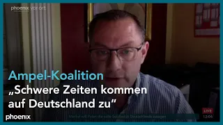 Tino Chrupalla (AfD) mit einer Bewertung des Koalitionsvertrags der Ampel-Parteien am 25.11.21