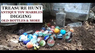 Bottle Digging Ohio - Trash Picking - Toy Marbles - History Channel - Antiques -