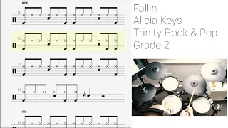 How to play Fallin On Drums 🎵 Trinity Rock & Pop Grade 2