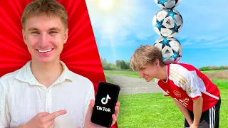 Jeg Lærte 10 Sjove Fodbold SKILLS fra TikTok!