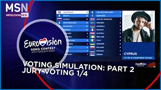 Eurovision Song Contest 2020: Voting simulation (Part 2) - Jury voting 1/4