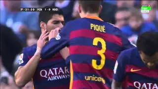 gol do Neymar Barcelona vs Real Sociedad 28/11/2015