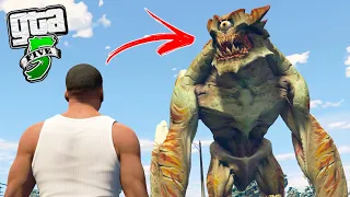 FRANKLIN ACHOU o MONSTRO do MAR GIGANTE no GTA 5 !