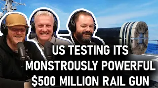 US Testing Its Monstrously Powerful $500 Million Rail Gun REACTION | OFFICE BLOKES REACT!!