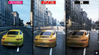 Need for Speed Most Wanted 2012  [ Ps Vita vs Ps3 vs PC ] Graphics Comparison