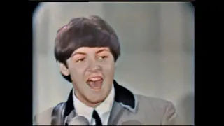 The Beatles Ed Sullivan Show 16 February 1964 (Afternoon - Rehearsal) (Colorized Video)