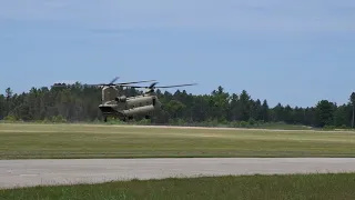 CH-47F Chinook Landing in Slow Motion