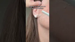 Shaving my sister face for her for the holidays