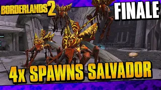 Borderlands 2 | Quadruple Spawns Salvador Funny Moments And Drops | Finale