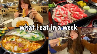 What I Eat In A Week Pt2 Mukbang (Las Vegas, AYCE KBBQ, AYCE Sushi & Hotpot, White Castle, Udon)