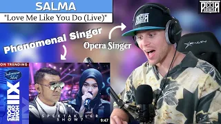 Opera Singer REACTION & ANALYSIS - Salma | Love Me Like You Do (Indonesian Idol 2023)