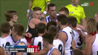 Tempers flare on half-time siren - AFL