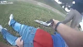 Liveleak   Bodycam Shows Tulsa Police Taser Fleeing Suspect